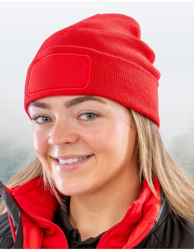 RES-RC927X-Recycled Double Knit Printers Beanie
